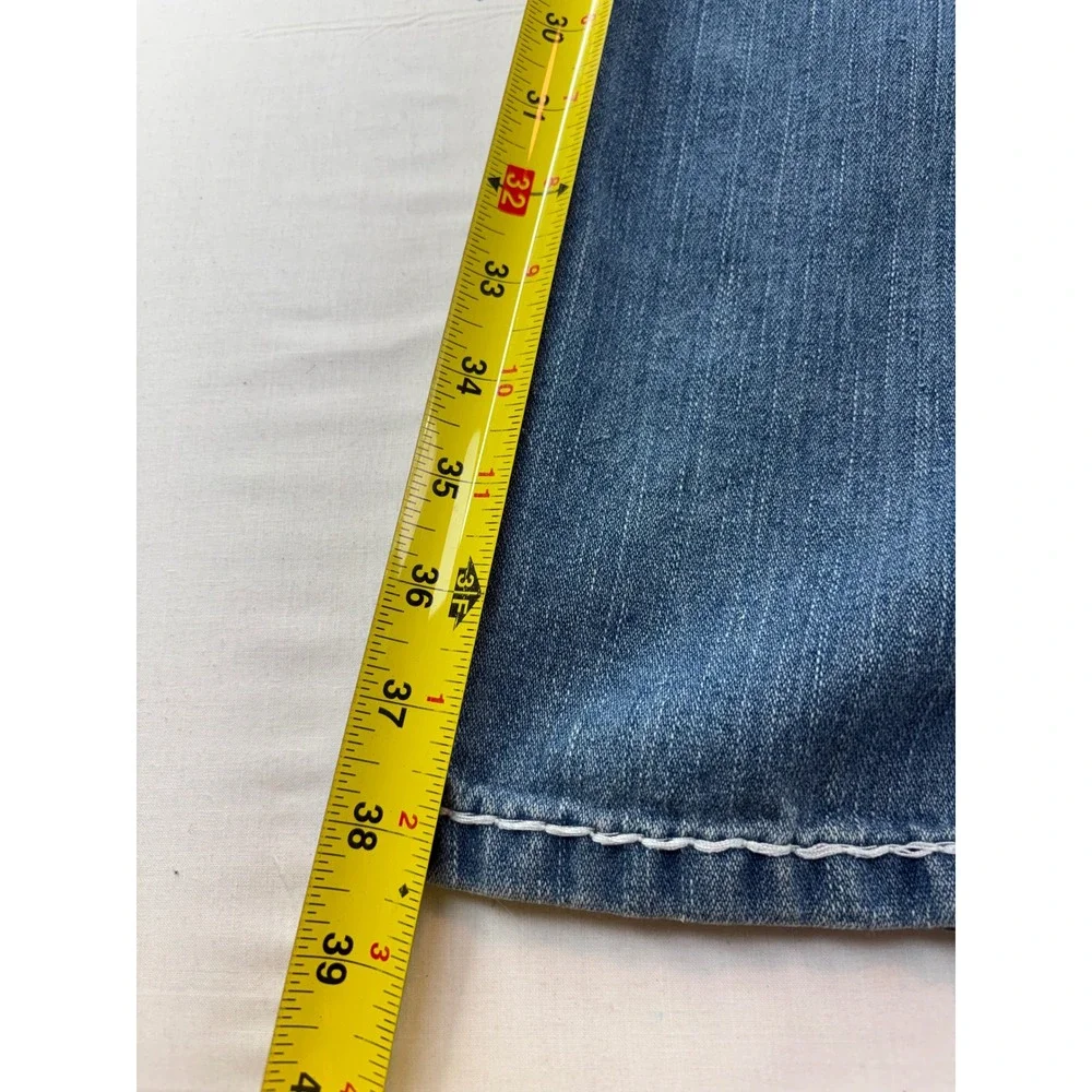 True Religion Billy Super T Straight Leg Jeans Blue Medium Wash Made in USA 30